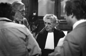 Willy Peers et Régine Orfinger, Palais de Justice de Bruxelles, 1981
