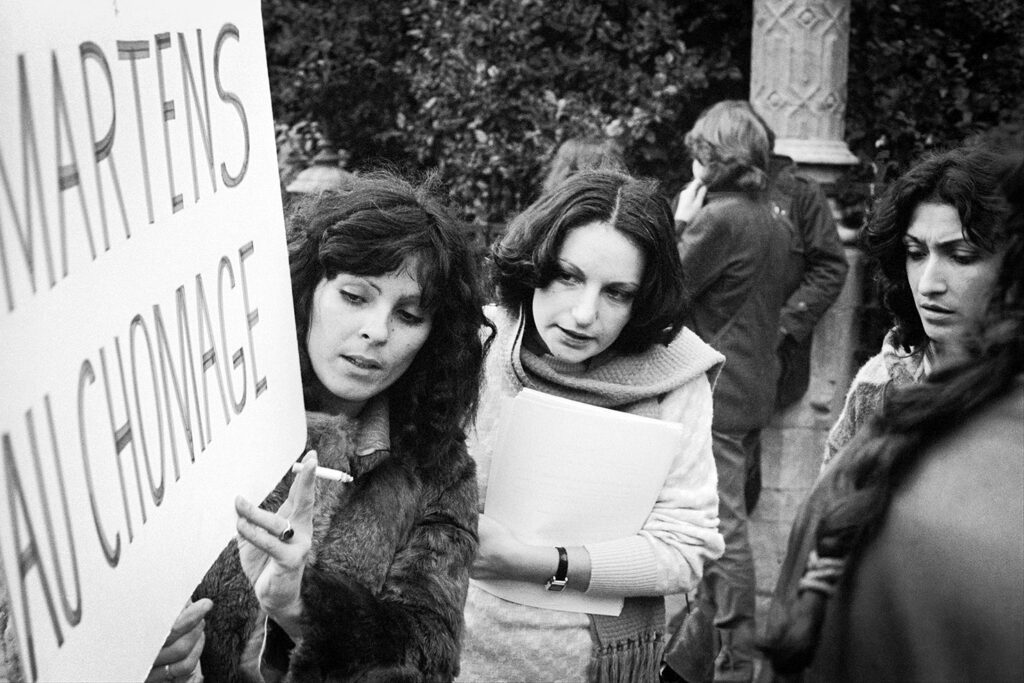 Manifestation pour l’emploi et les droits des femmes à Bruxelles, 1980 